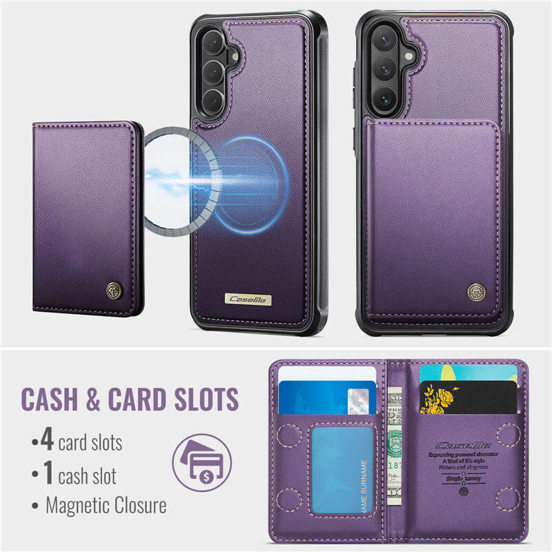 CaseMe Samsung Galaxy S26 2-in-1 Magnetic Wallet Case