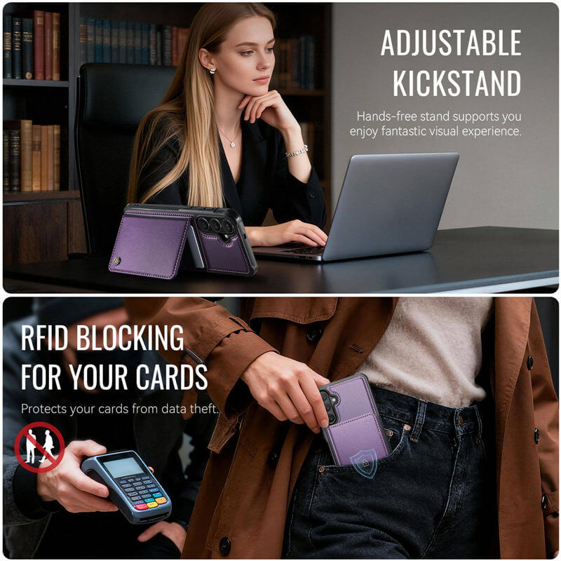 CaseMe Samsung Galaxy S26 2-in-1 Magnetic Wallet Case