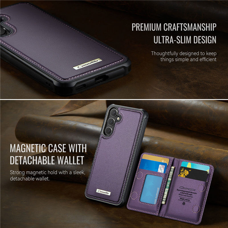 CaseMe Samsung Galaxy S26 2-in-1 Magnetic Wallet Case