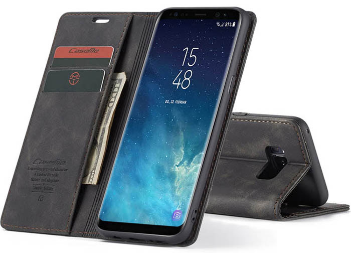 CaseMe Samsung Galaxy S8 Plus Wallet Kickstand Magnetic Flip Leather Case