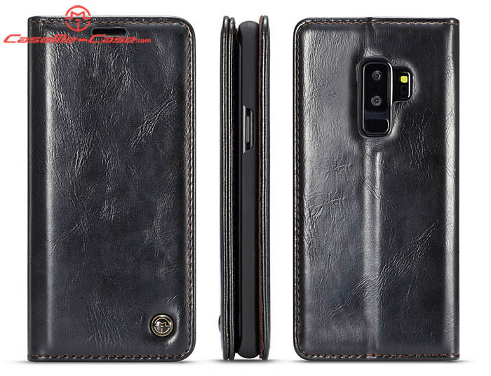 CaseMe Samsung Galaxy S9 Plus Wallet Magnetic Flip Stand Leather Case