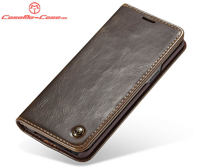 CaseMe Samsung Galaxy S9 Plus Wallet Magnetic Flip Stand Leather Case
