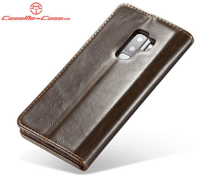 CaseMe Samsung Galaxy S9 Plus Wallet Magnetic Flip Stand Leather Case