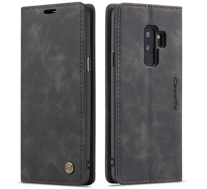 CaseMe Samsung Galaxy S9 Plus Wallet Kickstand Magnetic Flip Leather Case