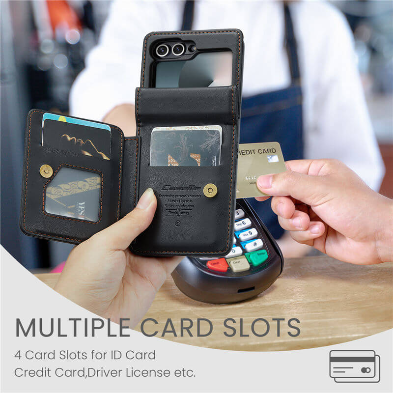 CaseMe Samsung Galaxy Z Flip7 FE RFID Blocking Card Holder Case