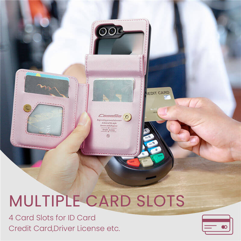 CaseMe Samsung Galaxy Z Flip7 FE RFID Blocking Card Holder Case