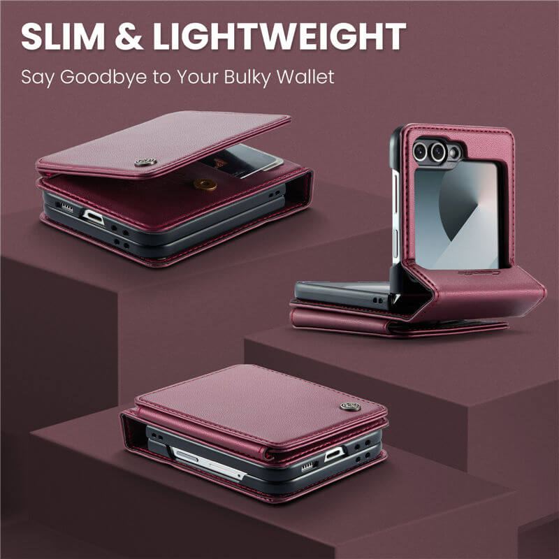 CaseMe Samsung Galaxy Z Flip7 FE RFID Blocking Card Holder Case
