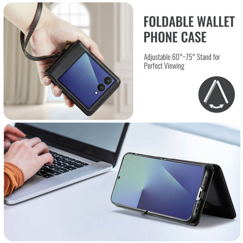 CaseMe Samsung Galaxy Z Flip 8 RFID Blocking Card Holder Case