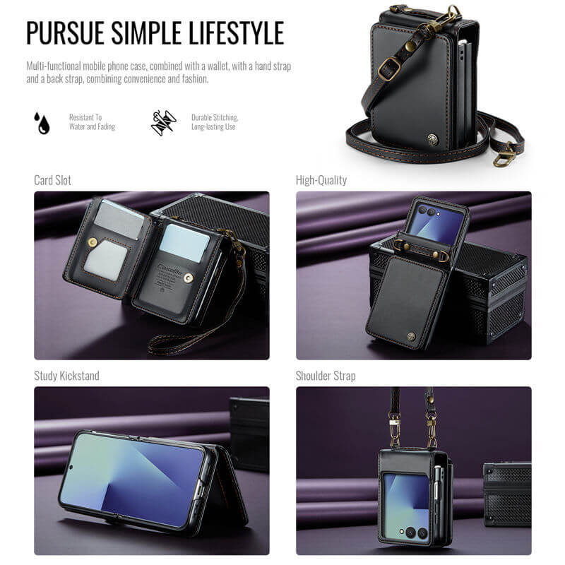 CaseMe Samsung Galaxy Z Flip 8 RFID Blocking Card Holder Case