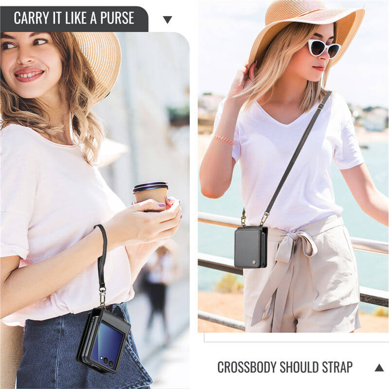 CaseMe Samsung Galaxy Z Flip 8 RFID Blocking Card Holder Case