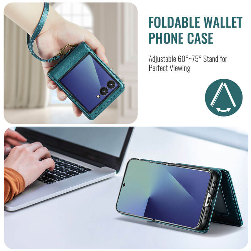 CaseMe Samsung Galaxy Z Flip 8 RFID Blocking Card Holder Case