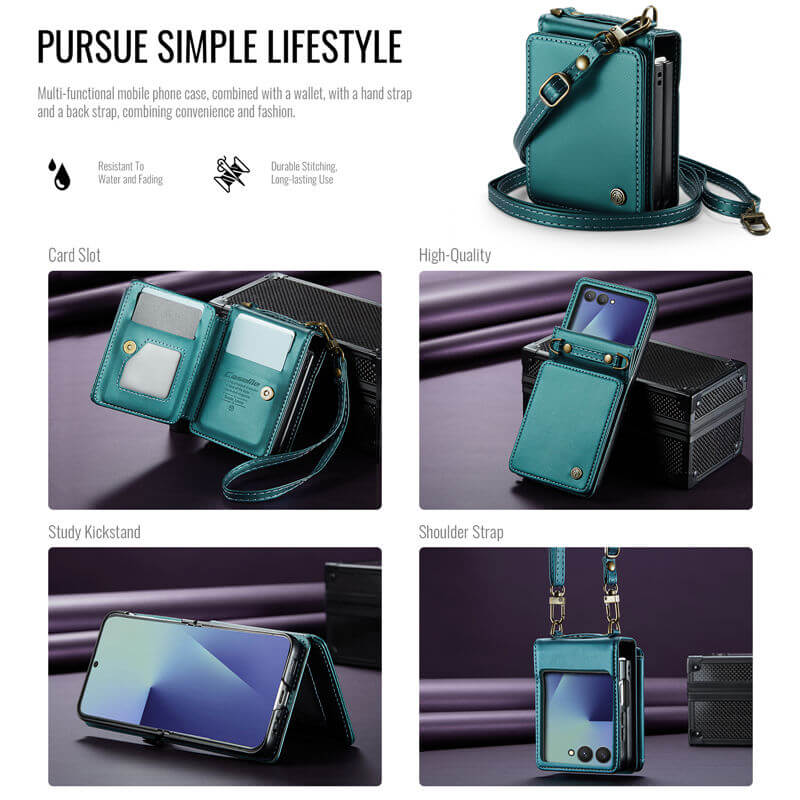 CaseMe Samsung Galaxy Z Flip 8 RFID Blocking Card Holder Case