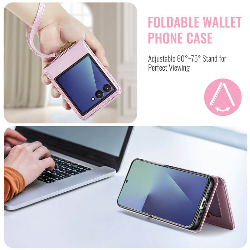 CaseMe Samsung Galaxy Z Flip 8 RFID Blocking Card Holder Case