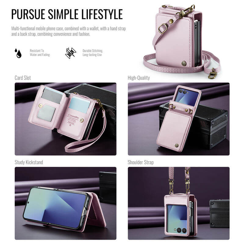 CaseMe Samsung Galaxy Z Flip 8 RFID Blocking Card Holder Case