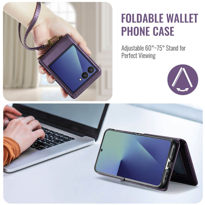 CaseMe Samsung Galaxy Z Flip 8 RFID Blocking Card Holder Case