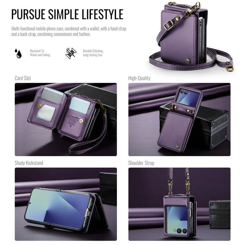 CaseMe Samsung Galaxy Z Flip 8 RFID Blocking Card Holder Case