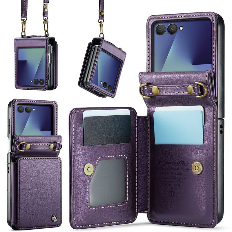 CaseMe Samsung Galaxy Z Flip 8 RFID Blocking Card Holder Case