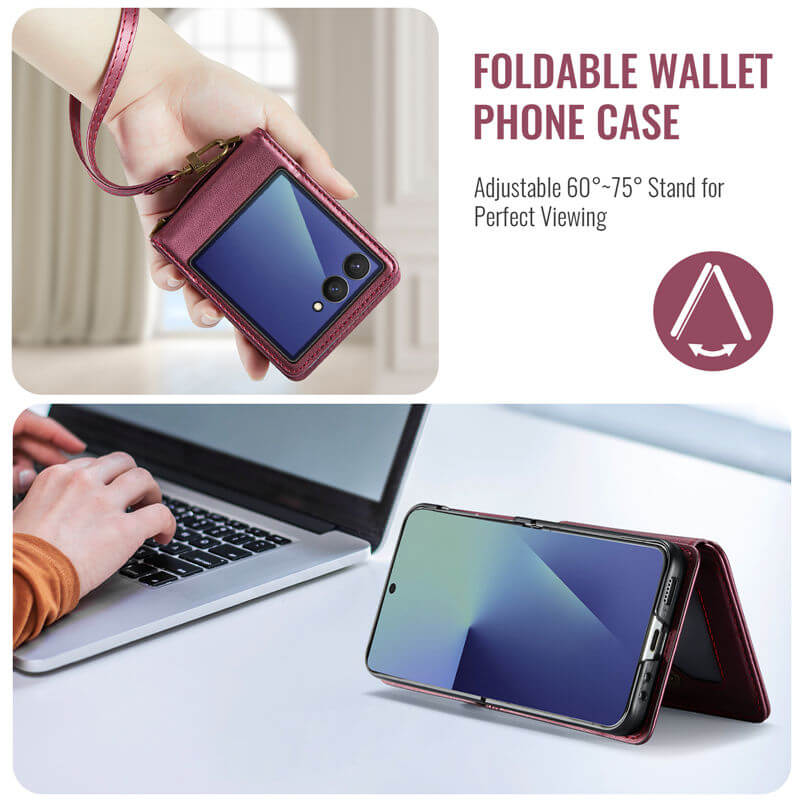 CaseMe Samsung Galaxy Z Flip 8 RFID Blocking Card Holder Case