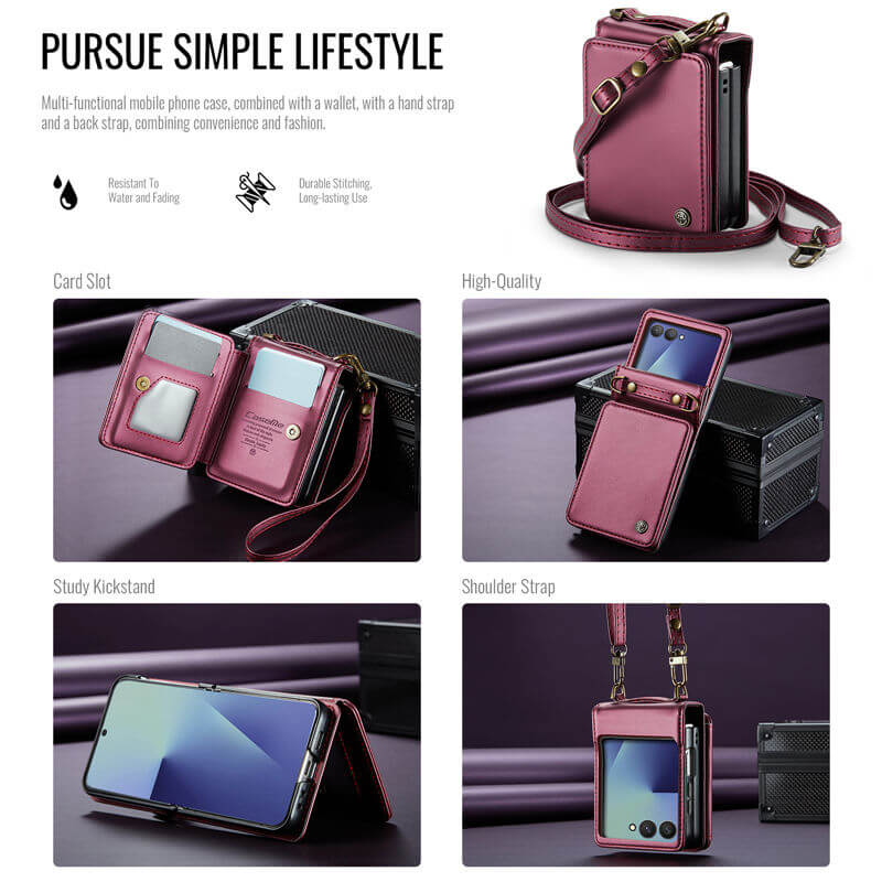 CaseMe Samsung Galaxy Z Flip 8 RFID Blocking Card Holder Case