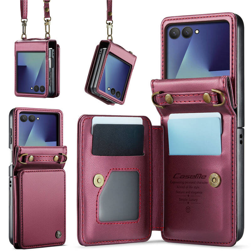 CaseMe Samsung Galaxy Z Flip 8 RFID Blocking Card Holder Case