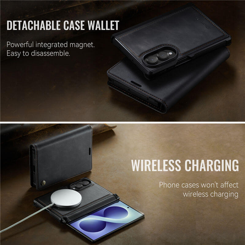 CaseMe Samsung Galaxy Z Fold 8 2-in-1 Magnetic Wallet Case