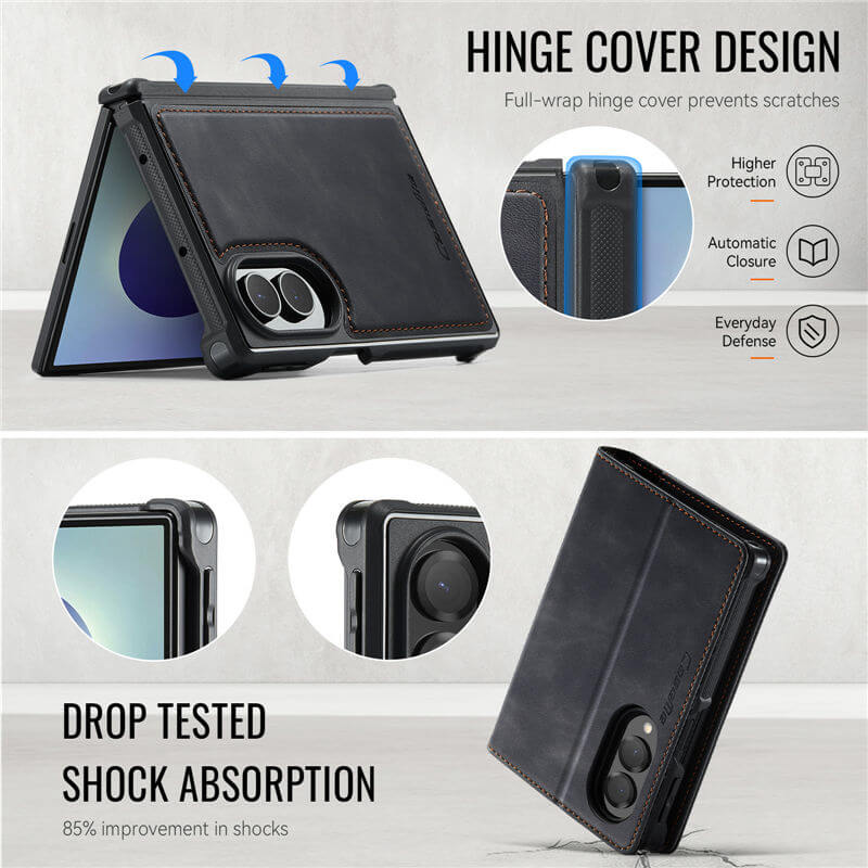 CaseMe Samsung Galaxy Z Fold 8 2-in-1 Magnetic Wallet Case
