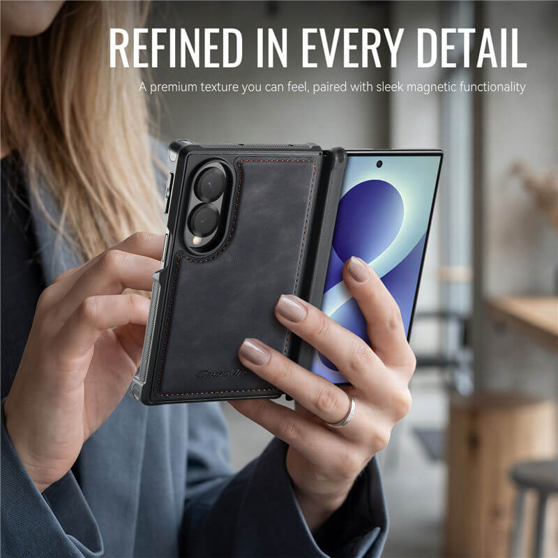 CaseMe Samsung Galaxy Z Fold 8 2-in-1 Magnetic Wallet Case