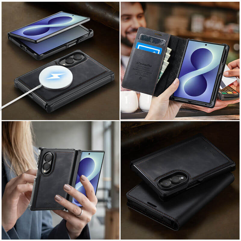 CaseMe Samsung Galaxy Z Fold 8 2-in-1 Magnetic Wallet Case