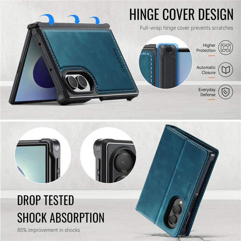 CaseMe Samsung Galaxy Z Fold 8 2-in-1 Magnetic Wallet Case