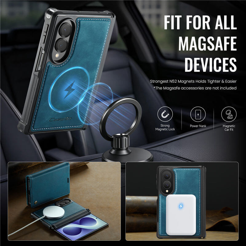 CaseMe Samsung Galaxy Z Fold 8 2-in-1 Magnetic Wallet Case