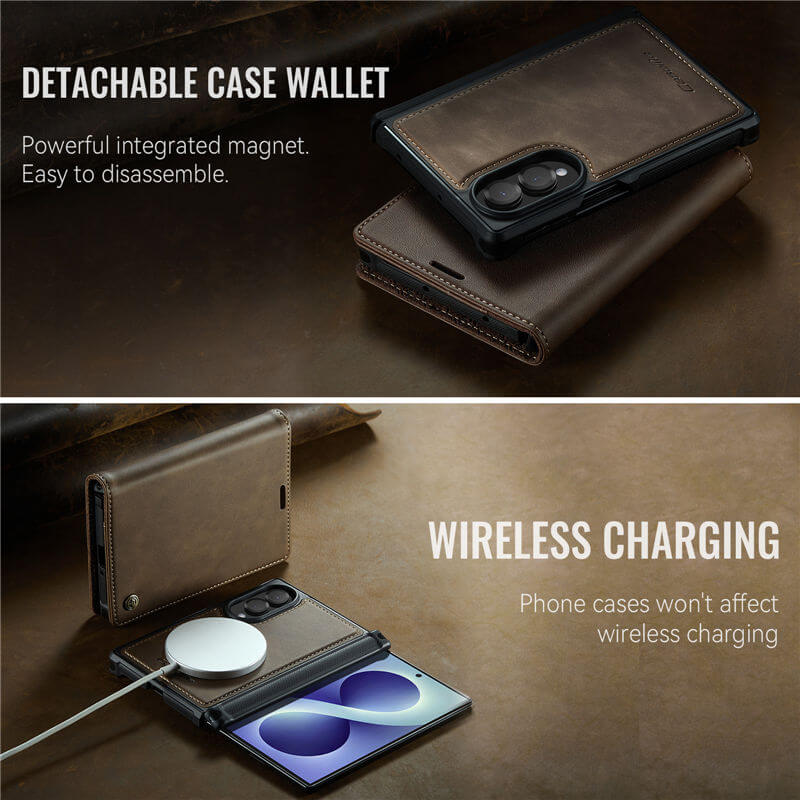 CaseMe Samsung Galaxy Z Fold 8 2-in-1 Magnetic Wallet Case
