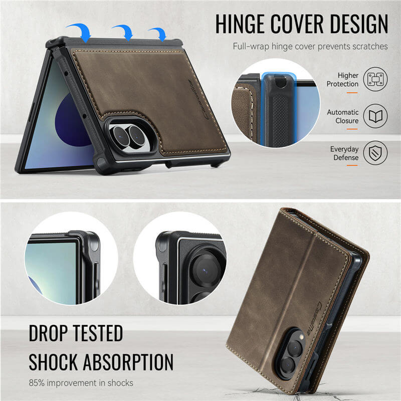 CaseMe Samsung Galaxy Z Fold 8 2-in-1 Magnetic Wallet Case