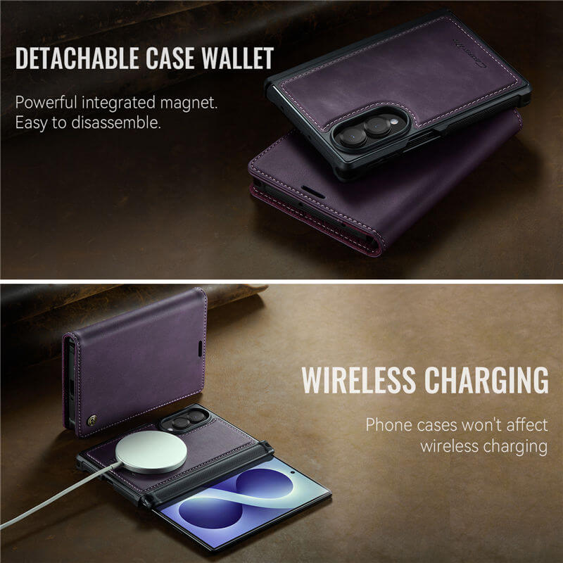 CaseMe Samsung Galaxy Z Fold 8 2-in-1 Magnetic Wallet Case