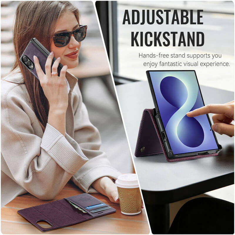 CaseMe Samsung Galaxy Z Fold 8 2-in-1 Magnetic Wallet Case