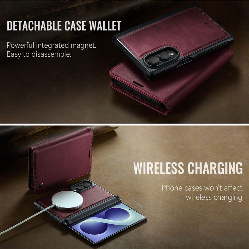CaseMe Samsung Galaxy Z Fold 8 2-in-1 Magnetic Wallet Case