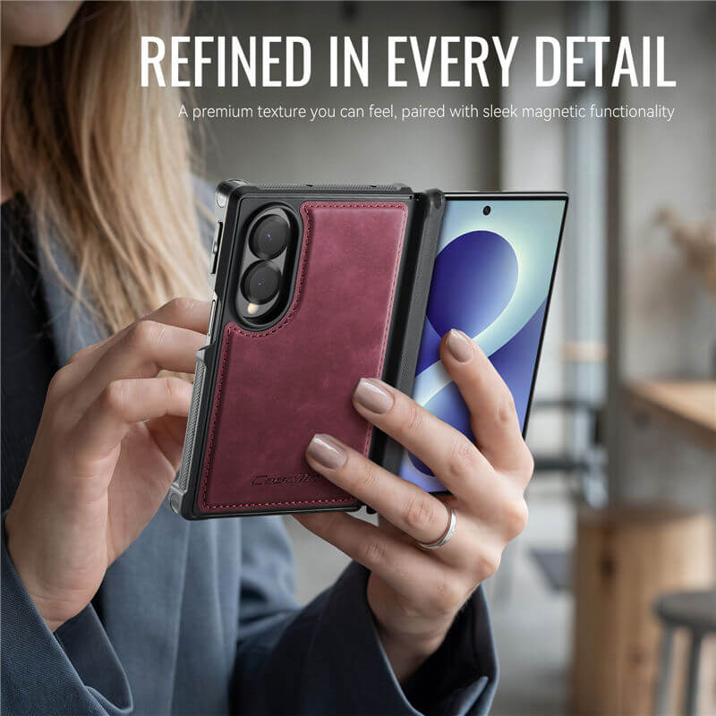 CaseMe Samsung Galaxy Z Fold 8 2-in-1 Magnetic Wallet Case