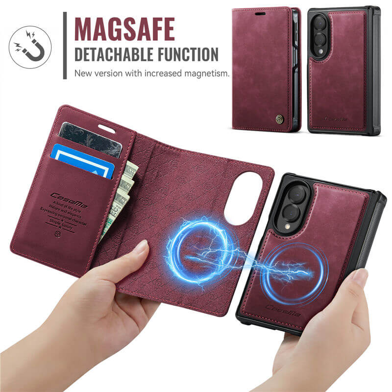 CaseMe Samsung Galaxy Z Fold 8 2-in-1 Magnetic Wallet Case