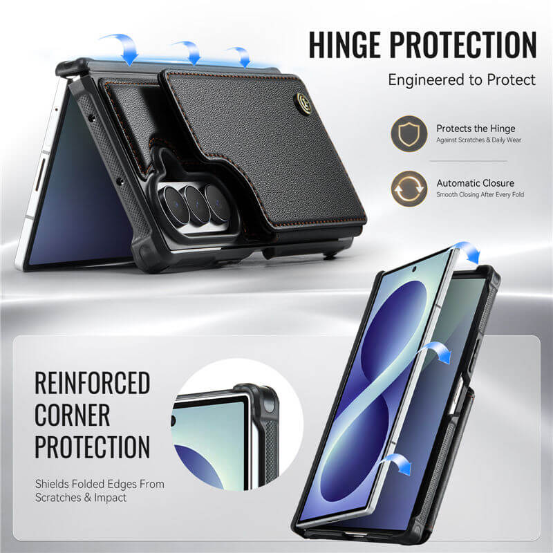 CaseMe Samsung Galaxy Z Fold 8 Ultra RFID Blocking Card Holder Case