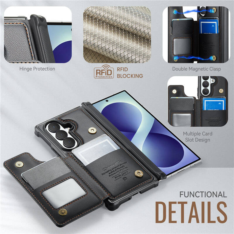 CaseMe Samsung Galaxy Z Fold 8 Ultra RFID Blocking Card Holder Case