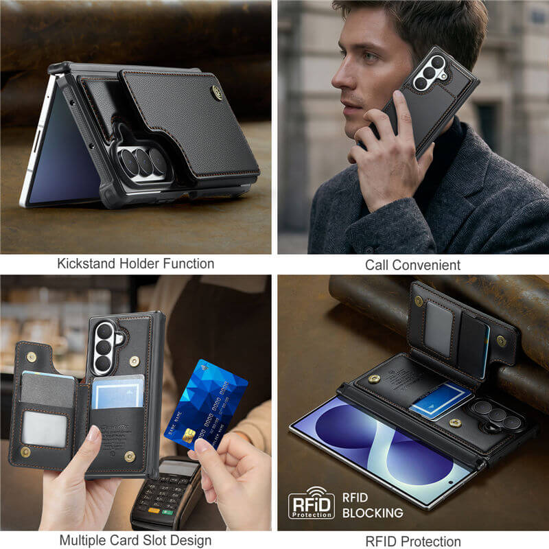 CaseMe Samsung Galaxy Z Fold 8 Ultra RFID Blocking Card Holder Case