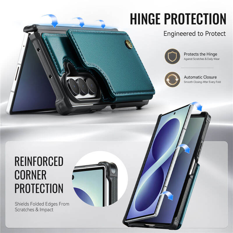 CaseMe Samsung Galaxy Z Fold 8 Ultra RFID Blocking Card Holder Case