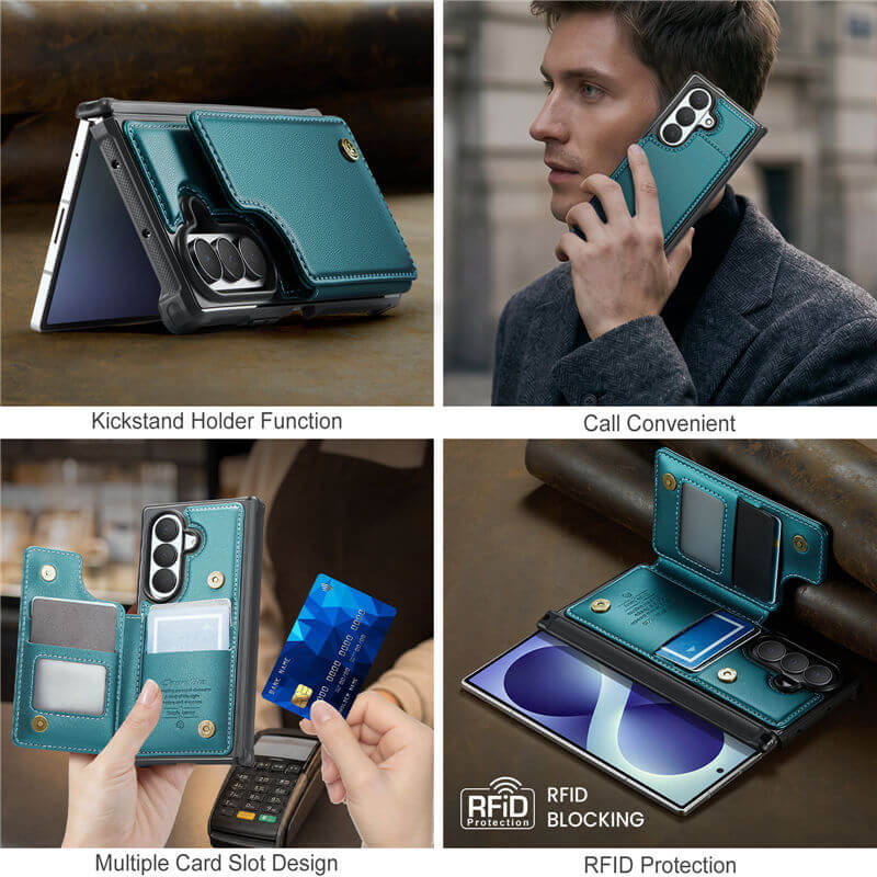 CaseMe Samsung Galaxy Z Fold 8 Ultra RFID Blocking Card Holder Case