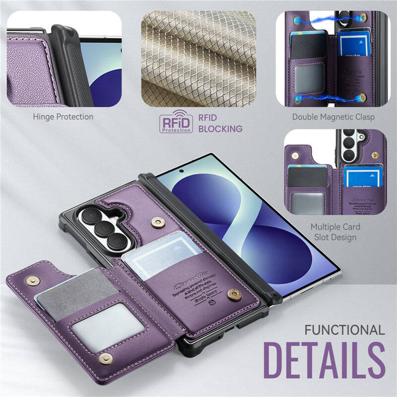 CaseMe Samsung Galaxy Z Fold 8 Ultra RFID Blocking Card Holder Case