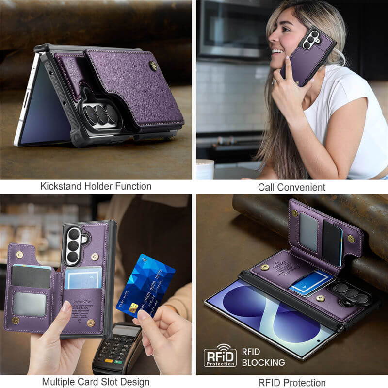 CaseMe Samsung Galaxy Z Fold 8 Ultra RFID Blocking Card Holder Case