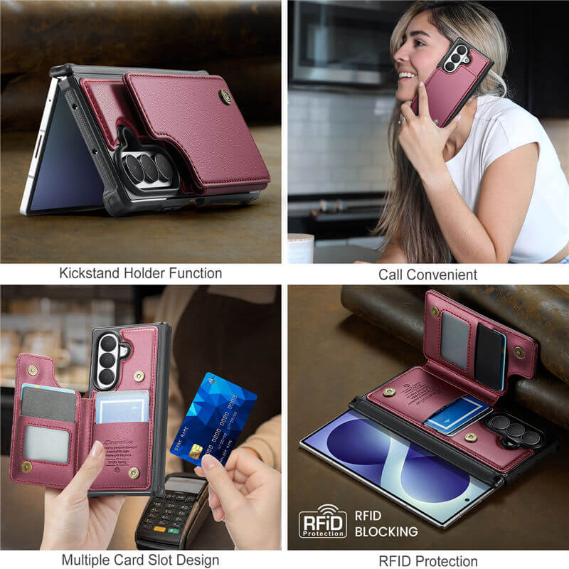 CaseMe Samsung Galaxy Z Fold 8 Ultra RFID Blocking Card Holder Case