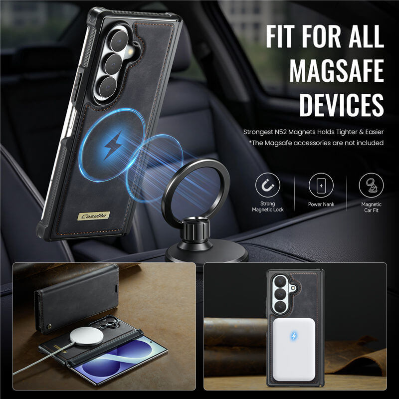 CaseMe Samsung Galaxy Z Fold 8 Ultra 2-in-1 Magnetic Wallet Case