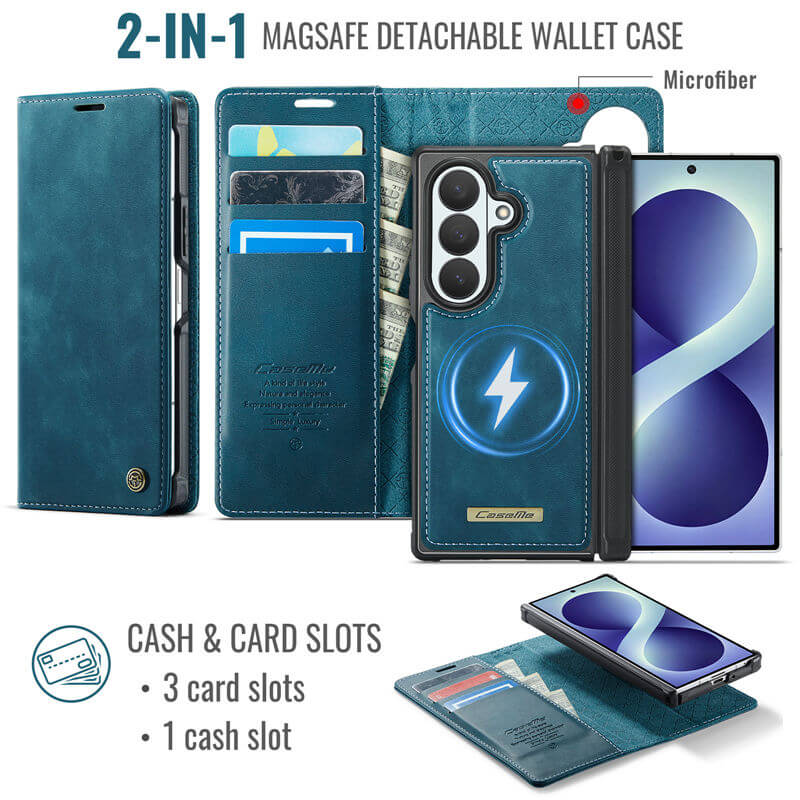 CaseMe Samsung Galaxy Z Fold 8 Ultra 2-in-1 Magnetic Wallet Case