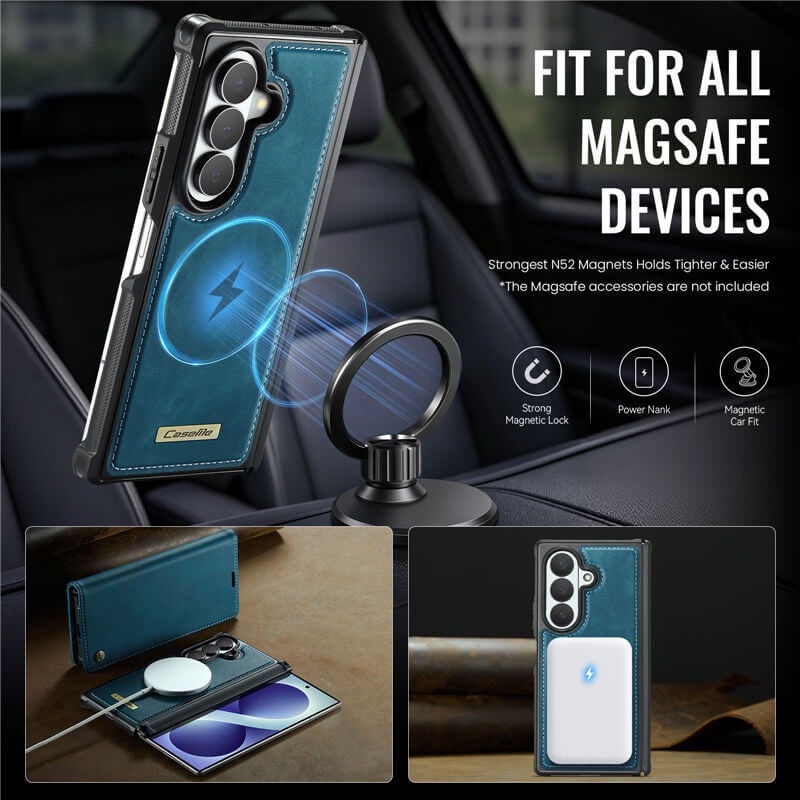CaseMe Samsung Galaxy Z Fold 8 Ultra 2-in-1 Magnetic Wallet Case