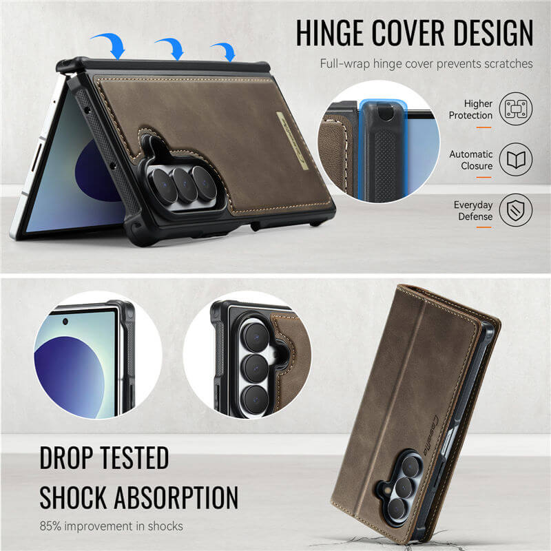 CaseMe Samsung Galaxy Z Fold 8 Ultra 2-in-1 Magnetic Wallet Case