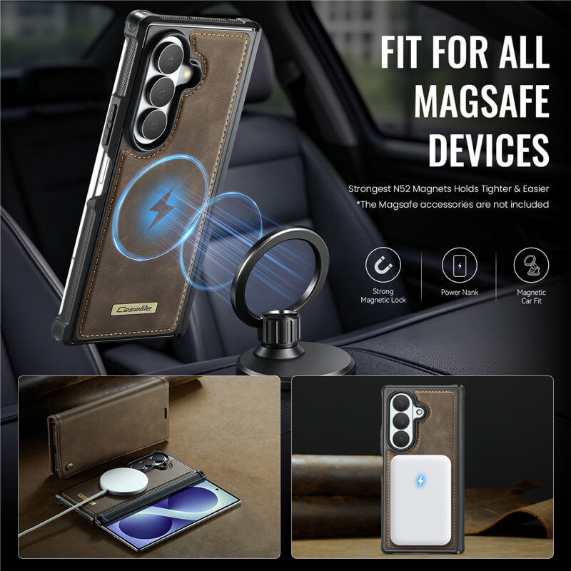 CaseMe Samsung Galaxy Z Fold 8 Ultra 2-in-1 Magnetic Wallet Case